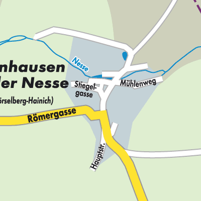 Stadtplan Ettenhausen an der Nesse