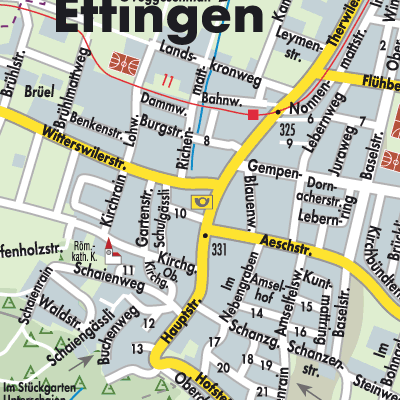 Stadtplan Ettingen