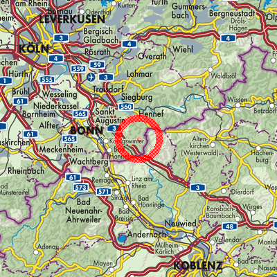 Landkarte Eudenbach