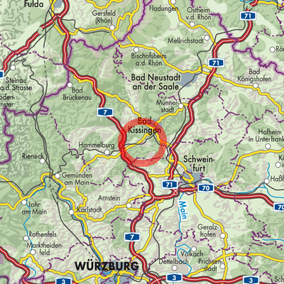 Landkarte Euerdorf (VGem)