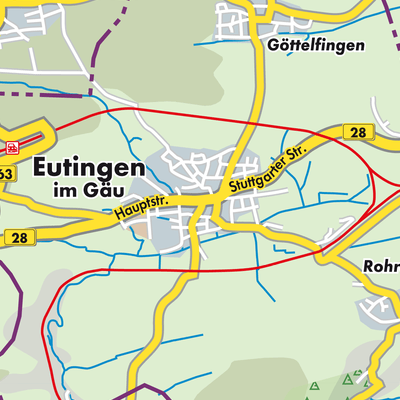 Übersichtsplan Eutingen im Gäu