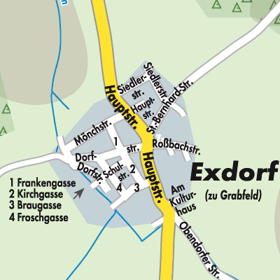 Stadtplan Exdorf