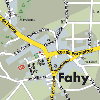 Stadtplan Fahy