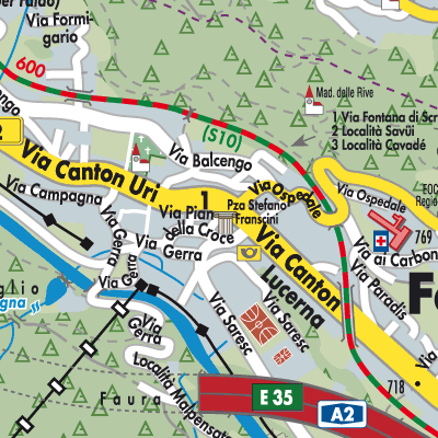 Stadtplan Faido