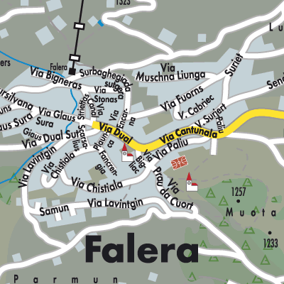 Stadtplan Falera