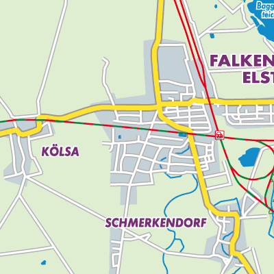 Übersichtsplan Falkenberg/Elster
