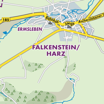 Übersichtsplan Falkenstein/Harz