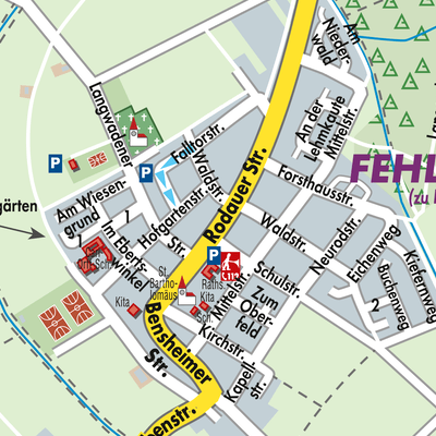 Stadtplan Fehlheim