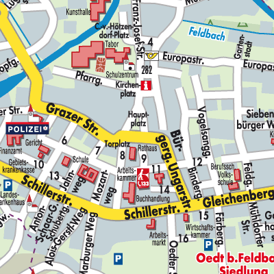 Stadtplan Feldbach