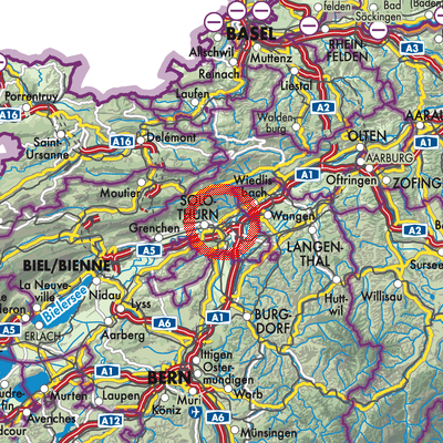 Landkarte Feldbrunnen-St. Niklaus
