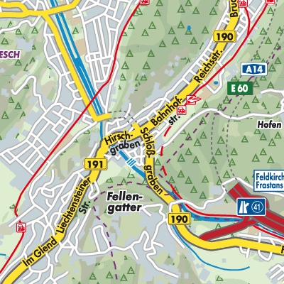 Übersichtsplan Feldkirch