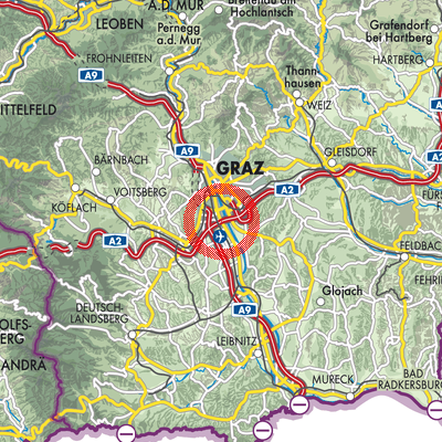 Landkarte Feldkirchen bei Graz