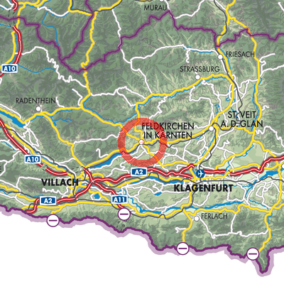 Landkarte Feldkirchen in Kärnten