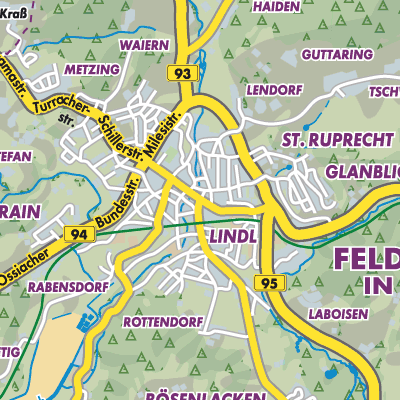 Übersichtsplan Feldkirchen in Kärnten