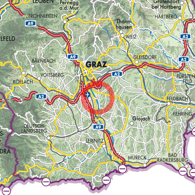 Landkarte Fernitz-Mellach