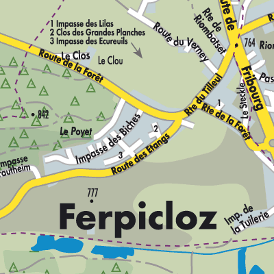 Stadtplan Ferpicloz