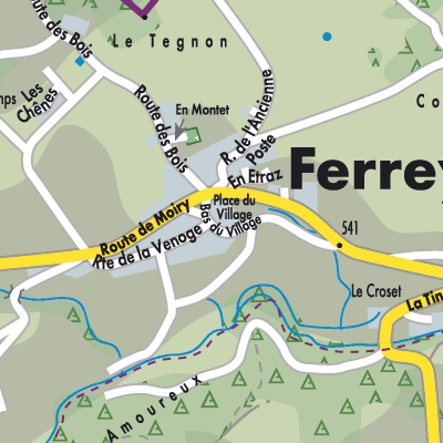 Stadtplan Ferreyres