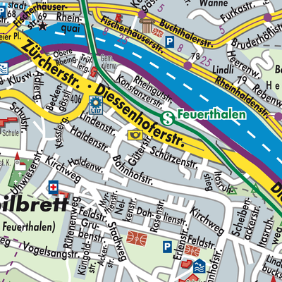 Stadtplan Feuerthalen