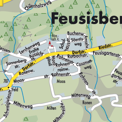 Stadtplan Feusisberg
