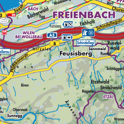 Übersichtsplan Feusisberg