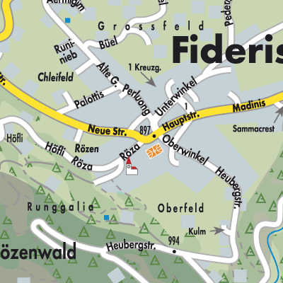 Stadtplan Fideris