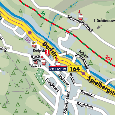 Stadtplan Fieberbrunn