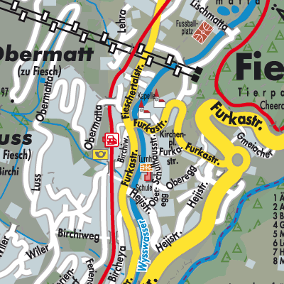 Stadtplan Fiesch