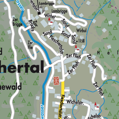 Stadtplan Fieschertal