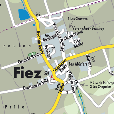 Stadtplan Fiez