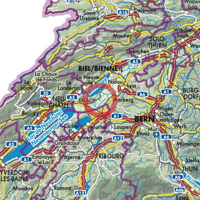Landkarte Finsterhennen