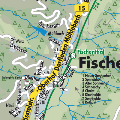 Stadtplan Fischenthal