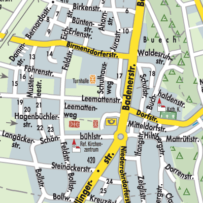 Stadtplan Fislisbach