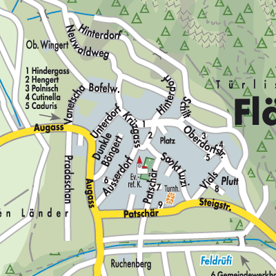 Stadtplan Fläsch