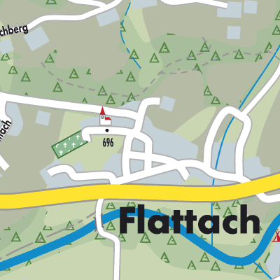 Stadtplan Flattach