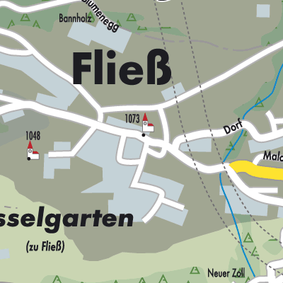 Stadtplan Fließ