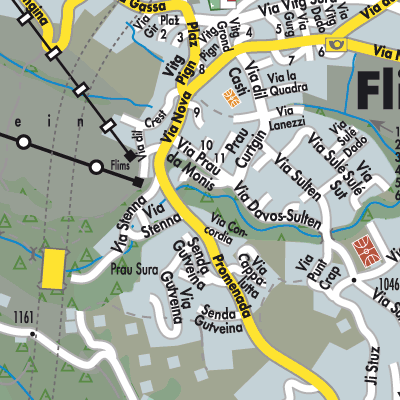 Stadtplan Flims