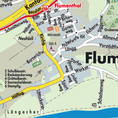 Stadtplan Flumenthal