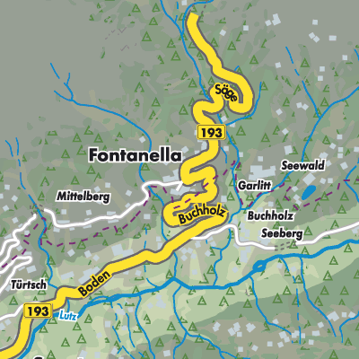 Übersichtsplan Fontanella