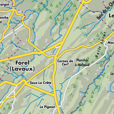 Übersichtsplan Forel (Lavaux)