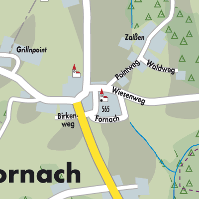Stadtplan Fornach