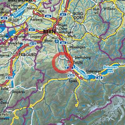 Landkarte Forst-Längenbühl