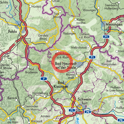 Landkarte Forst Schmalwasser-Süd