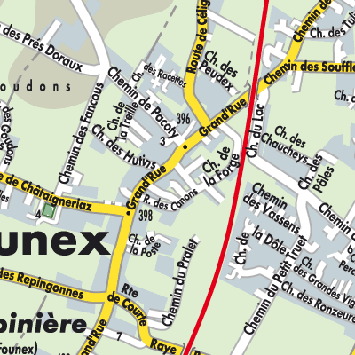 Stadtplan Founex