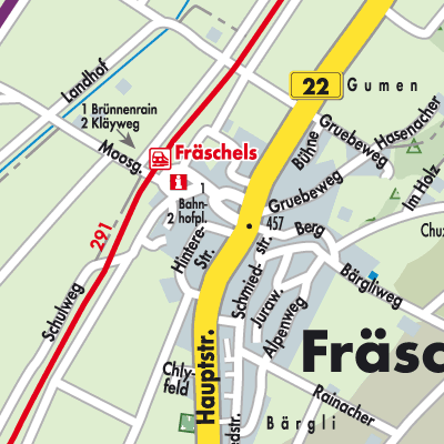 Stadtplan Fräschels
