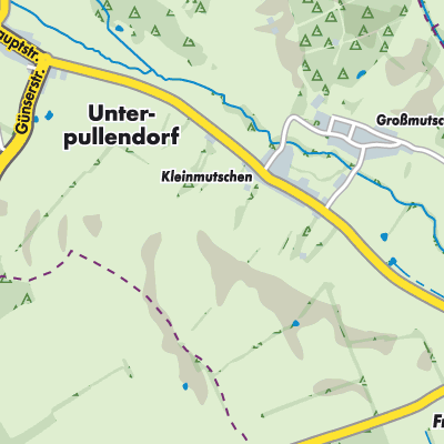 Übersichtsplan Frankenau-Unterpullendorf/Frakanava-Dolnja Pulja