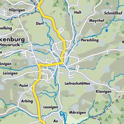 Übersichtsplan Frankenburg am Hausruck