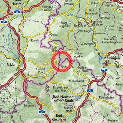 Landkarte Frankenheim/Rhön