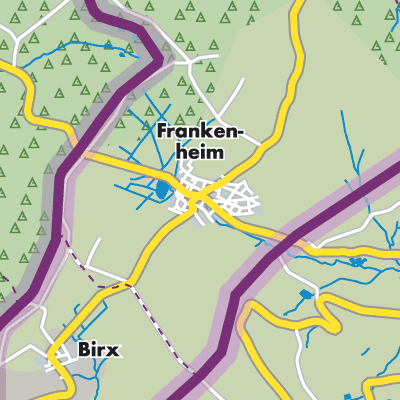 Übersichtsplan Frankenheim/Rhön
