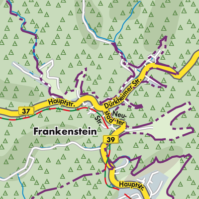 Frankenstein - Stadtpläne und Landkarten