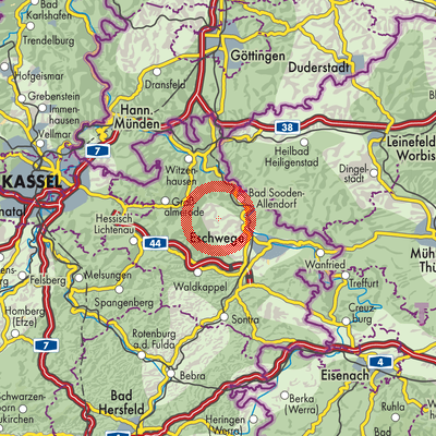 Landkarte Frankershausen